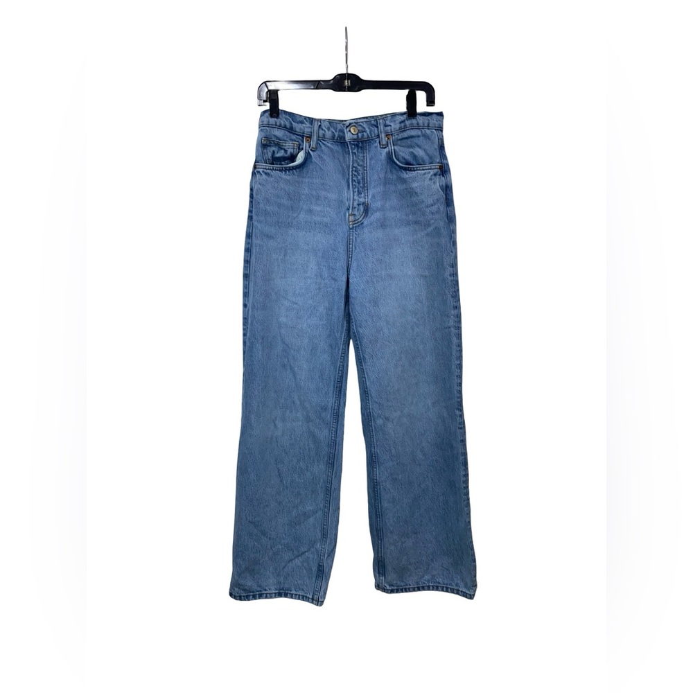 Reformation Wilder High Rise Wide Leg cropped Jeans - Dillon size 28 - Picture 2 of 7